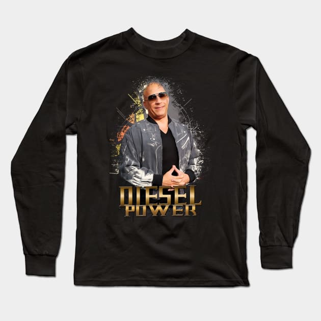 Vin Diesel / High Quality Digital Art Print - 117211142 Long Sleeve T-Shirt by Semenov